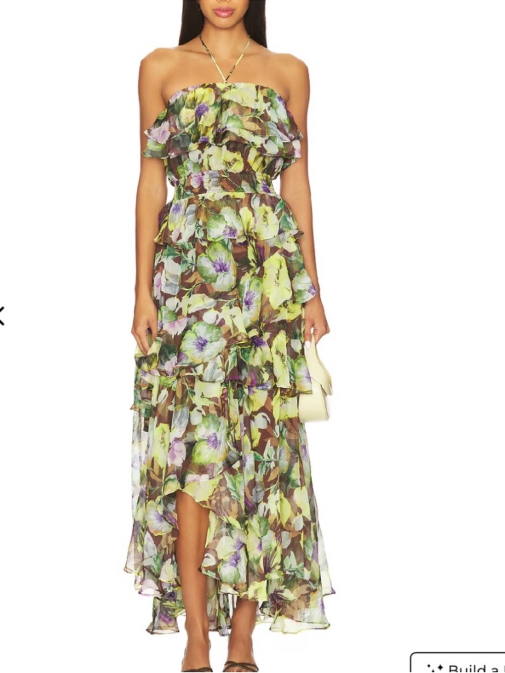 Elena Floral Print Chiffon Halter Dress
ASTR the Label